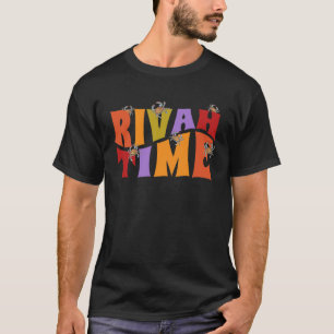 リバタイムレトロヒッピースタイルとブルーカニ Tシャツ