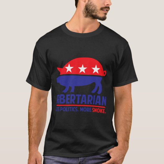 リバタリアンTシャツ BBQ & グリル Tシャツ (正面)