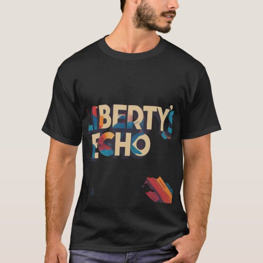 リバティのエコーが響く Tシャツ (正面)