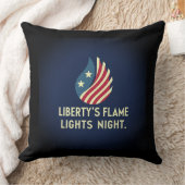 リバティの炎が灯る夜 クッション (ブランケット)