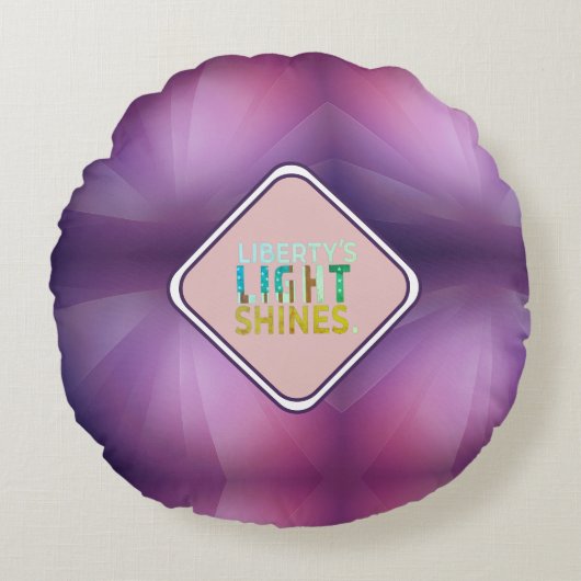 リバティの炎が灯る夜 ラウンドクッション (正面)
