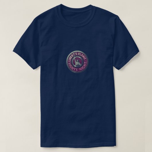 リバティの炎が灯る夜 Tシャツ (デザイン正面)