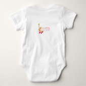 リバティの炎の夜のTシャツ ベビーボディスーツ (裏面)