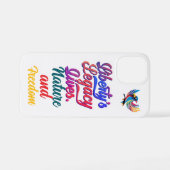 リバティの遺産の生活 – エレガント鳥デザイン- iPhoneケース (裏面横)