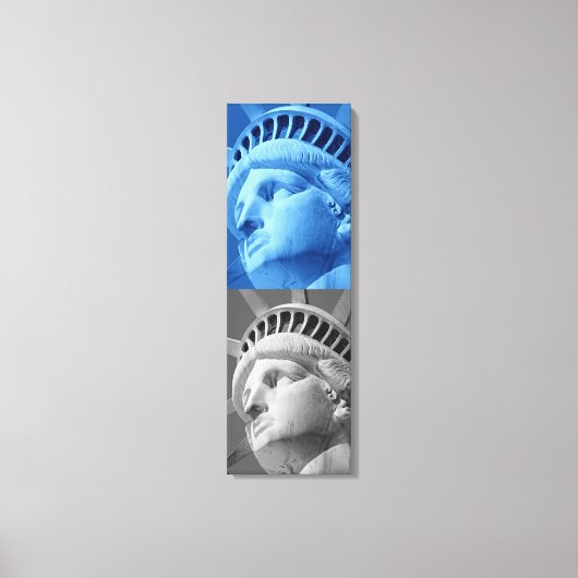 リバティの青い灰色のキャンバスプリント キャンバスプリント (正面)