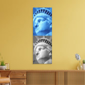 リバティの青い灰色のキャンバスプリント キャンバスプリント (インサイチュ (リビング))