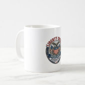 リバティクレスト愛国紋章コート コーヒーマグカップ (正面左)