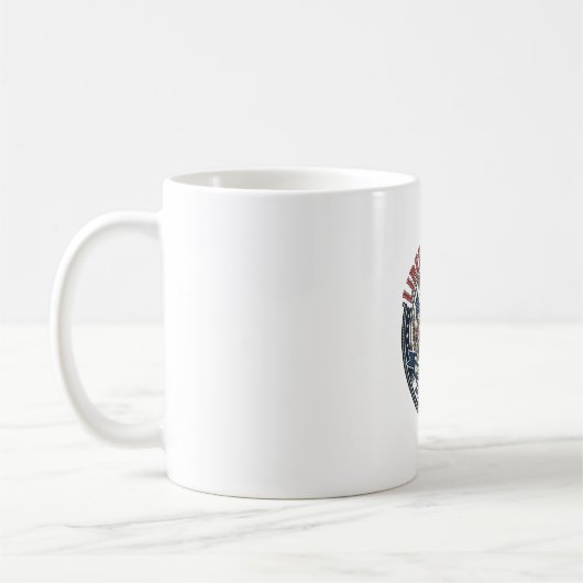 リバティクレスト愛国紋章コート コーヒーマグカップ (左)