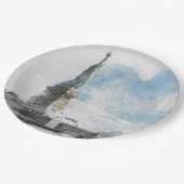 リバティスタミックススケッチ紙プレート – ニューヨーク ペーパープレート (アングル)