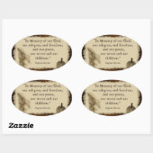 リバティスティッカーの称号 楕円形シール (シート)