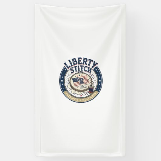 リバティステッチ愛国刺繍ニードル 横断幕 (縦)