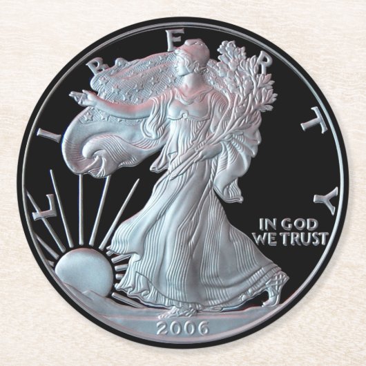 リバティドル2006 ラウンドペーパーコースター (正面)