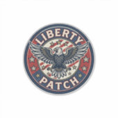 リバティパッチ愛国刺繍パッチ シール (正面)