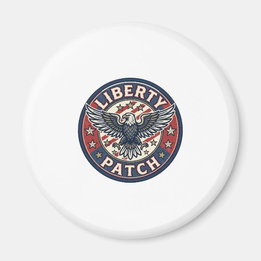 リバティパッチ愛国刺繍パッチ マグネット (正面)