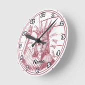 リバティピースカスタム時計 ラウンド壁時計 (傾斜)