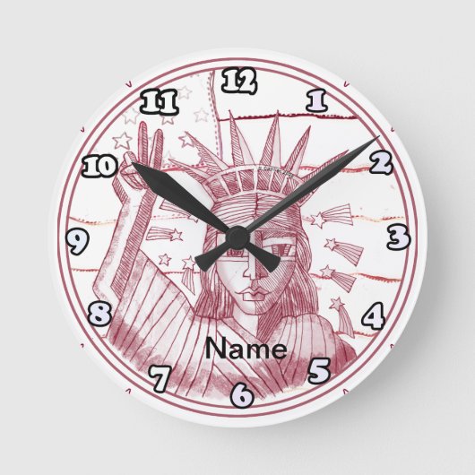 リバティピースカスタム時計 ラウンド壁時計 (正面)