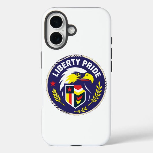 リバティプライドイーグルエンブレムスマホケース - 愛国心 Case-Mate iPhoneケース (裏面)
