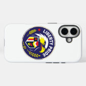 リバティプライドイーグルエンブレムスマホケース - 愛国心 Case-Mate iPhoneケース (裏面 (横))