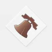 リバティモダンベルパトリオティックフィラデルフィアのアイコン スタンダードランチョンナプキン (角)