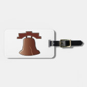 リバティモダンベルパトリオティックフィラデルフィアのアイコン ラゲッジタグ (正面横)