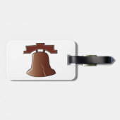 リバティモダンベルパトリオティックフィラデルフィアのアイコン ラゲッジタグ (裏面横)