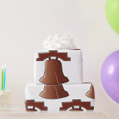 リバティモダンベルパトリオティックフィラデルフィアのアイコン ラッピングペーパー