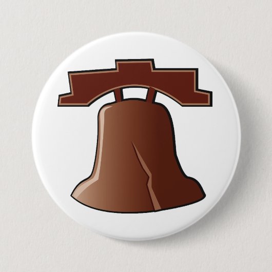 リバティモダンベルパトリオティックフィラデルフィアのアイコン 缶バッジ (正面)