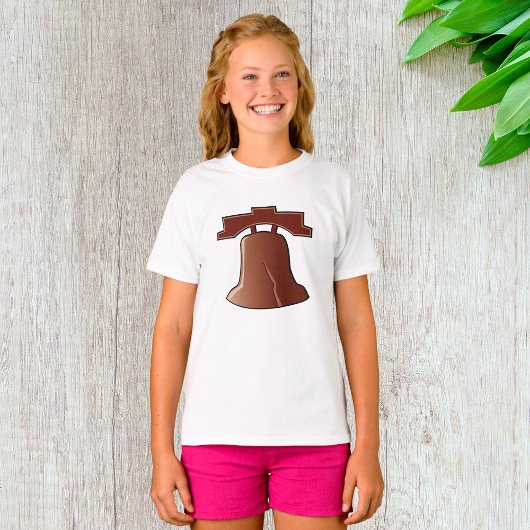 リバティモダンベルパトリオティックフィラデルフィアのアイコン Tシャツ