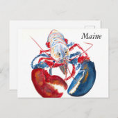 リバティロブスターはがき ポストカード (正面/裏面)