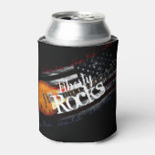 リバティーロックヴィンテージアメリカ国旗 缶クーラー (缶正面)