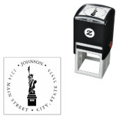 リバティー像リターンラベル セルフインキングスタンプ (インサイチュ)