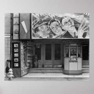 リバティ劇場、1935年。ヴィンテージ写真 ポスター