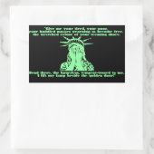 リバティ泣き叫びシール 長方形シール (バッグ)