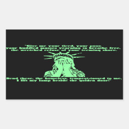 リバティ泣き叫びシール 長方形シール