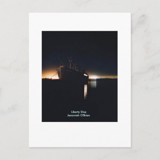 リバティ船SSJeremiah O'brien - カスタマイズ  ポストカード (正面)