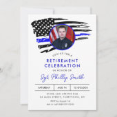 リバティ警察軍隊退職パーティー写真 招待状 (正面)