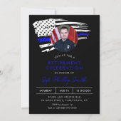 リバティ警察軍隊退職パーティー写真 招待状 (正面)