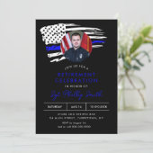 リバティ警察軍隊退職パーティー写真 招待状 (スタンド正面)