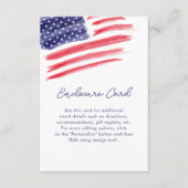 リバティ警察軍隊退職パーティー エンクロージャーカード (正面)