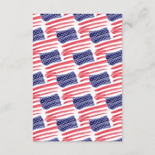 リバティ警察軍隊退職パーティー エンクロージャーカード (裏面)