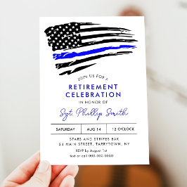 リバティ警察軍隊退職パーティー 招待状