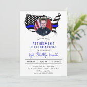 リバティ警察軍隊退職パーティー 招待状 (スタンド正面)