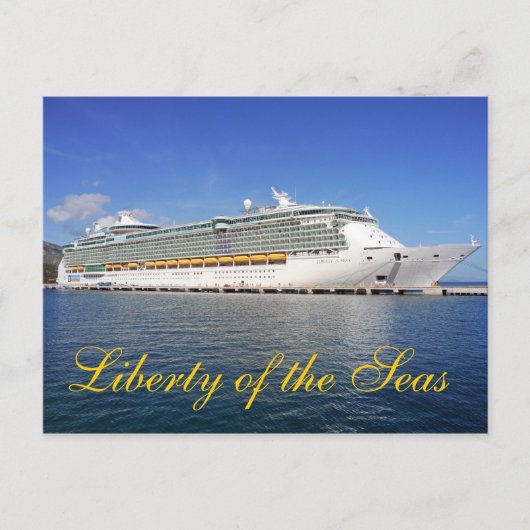 リバティ・オブ・ザ・シーズ - ロイヤル・カリビアン・クルーズライン ポストカード (正面)