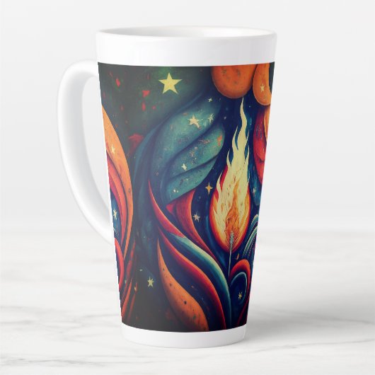 リバティ カフェラテマグ (左アングル)