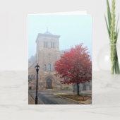 リバティ・ツリーが霧の中に カード (正面)