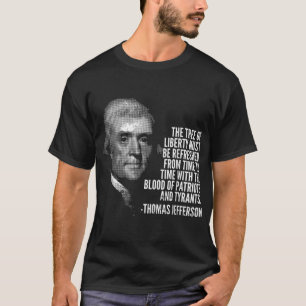 リバティ・トマス・ジェファーソン引用文史 Tシャツ