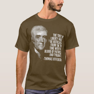 リバティ・トマス・ジェファーソン引用文史 Tシャツ