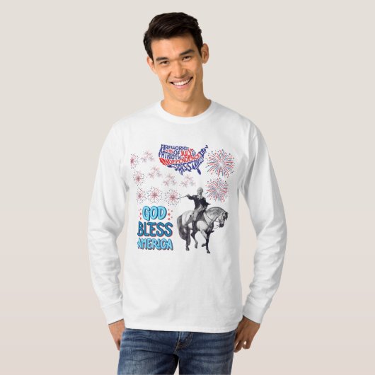 リバティ・ライトショー ホワイト Tシャツ (正面フル)