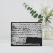 リバプールに対するジョン王の手紙特許、1207年 ポストカード (スタンド正面)