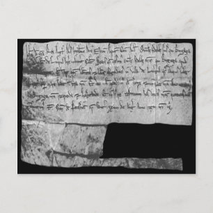 リバプールに対するジョン王の手紙特許、1207年 ポストカード